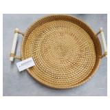 11" Round Woven Tray...