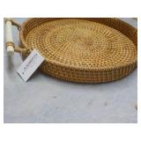11" Round Woven Tray...