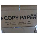 5000 Sheets White 8 1/2 x 11" Copy ...