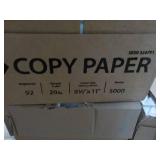 5000 Sheets White 8 1/2 x 11" Copy ...