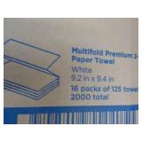 2000 White Multi Fold 2 Ply Paper T...