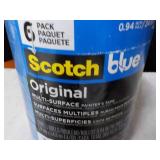 6 Rolls Scotch 1" x 360 yards Blue ...