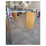 Heavy-Duty Rolling Clothing Rack