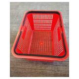 (12) Shopping Baskets in Wire Holder