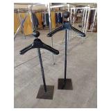 (2) Adjustable Clothing Displays