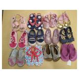 (12) Pairs Baby & Little Girl Shoes