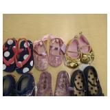 (12) Pairs Baby & Little Girl Shoes