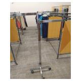 Rolling Adjustable 2-Arm Clothing Rack