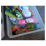 (3) Bins of Toys & Plushes