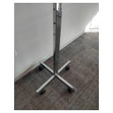 Rolling Adjustable 2-Arm Clothing Rack
