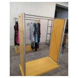 Rolling Dress Display Rack with Locking Wheels