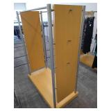 Rolling Dress Display Rack with Locking Wheels
