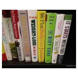 (3) Shelves of Fiction & Nonfiction Books