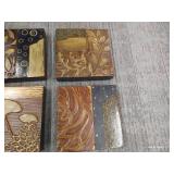 (6) Pieces Ceramic Wall Art