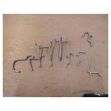 (2) Small Totes Misc. Small Pegboard Hooks