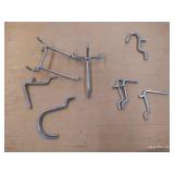 (2) Small Totes Misc. Small Pegboard Hooks