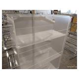 Rolling Acrylic Shelf with (1) Drawer & (3) Shelves