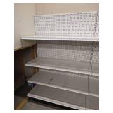 (2) Connected Display Shelving Units