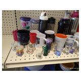 Contents of Shelves - Tumblers, Mugs, Etc.