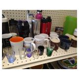 Contents of Shelves - Tumblers, Mugs, Etc.