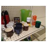 Contents of Shelves - Tumblers, Mugs, Etc.