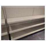(2) Connected Display Shelving Units