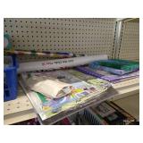 Contents of Shelves - Home Decor, Gift Bags, Crafting, Knitting Needles, Etc.