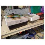 Contents of Shelves - Home Decor, Gift Bags, Crafting, Knitting Needles, Etc.