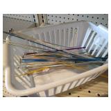 Contents of Shelves - Home Decor, Gift Bags, Crafting, Knitting Needles, Etc.