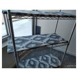 (1) 4-Shelf Metal Rack