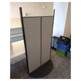 Freestanding Pegboard Shelf