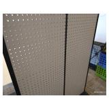 Freestanding Pegboard Shelf