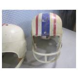 (EC1) 3 Vintage Football Helmets 2 ...