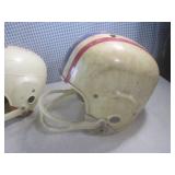 (EC1) 3 Vintage Football Helmets 2 ...