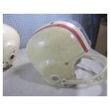 (EC1) 3 Vintage Football Helmets 2 ...