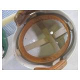 (EC1) 3 Vintage Football Helmets 2 ...