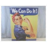 (G-1) We Can Do It Tin Sign 16" x 1...