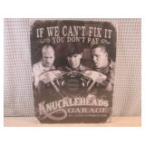(EC1) Knuckleheads Garage Tin Sign ...