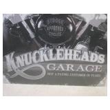 (EC1) Knuckleheads Garage Tin Sign ...