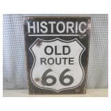 (EC1) Historic Old Route 66 Tin Sig...