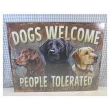 (EC1) Dogs Welcome People Tolerated...