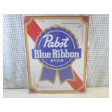 (G-1) Pabst Blue Ribbon Beer Tin Si...