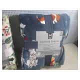 (EC1) 2 Lounge Throw Blankets 60" x...