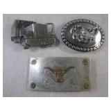 (CNTR) 3 Vintage Belt Buckles ...