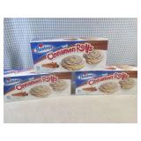 (B-3) 3 Boxes of Hostess Iced Cinna...