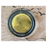 1/1000th Ounce .999 Fine Gold Round Noah