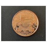 1 Ounce .999 Fine Copper Round