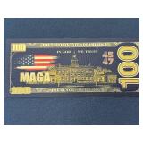 24K Gold Foil $100 Dollar Note Drill Baby Drill