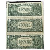 1963 Green Seal $1 Dollar Federal Reserve Notes