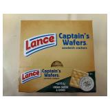 6x Lance Captains Wafers Sandwich Crackers-Sour Cream & Chive